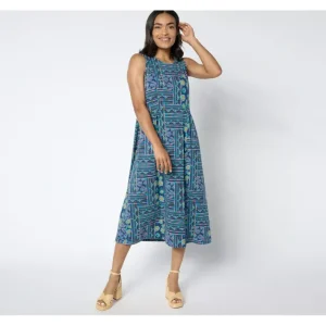 Dresses<Joan Rivers Regular Cotton Modal Jersey Tank Dress - a world of fashionable women's clothing, including a wide selection of dresses and trendy accessories.