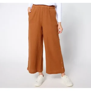 Fashion<Joan Rivers Regular Marshmallow Gauze Crop Pants - a world of fashionable women's clothing, including a wide selection of dresses and trendy accessories.