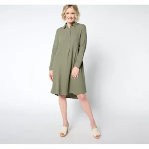 Dresses<Joan Rivers Regular Marshmallow Gauze Pullover Dress - a world of fashionable women's clothing, including a wide selection of dresses and trendy accessories.