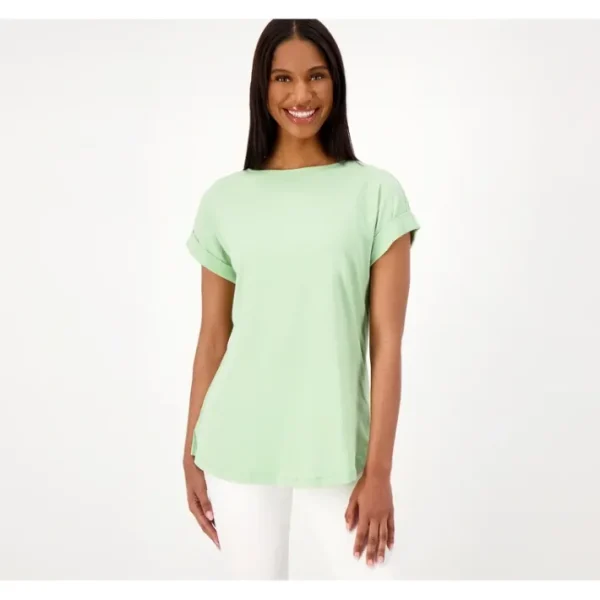 Fashion<Knit Gauze Boat Neck Dolman Short Sleeve Tunic - a world of fashionable women's clothing, including a wide selection of dresses and trendy accessories.
