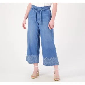 Fashion<Laurie Felt Cotton Rayon Wide Leg Paper Bag Pant - a world of fashionable women's clothing, including a wide selection of dresses and trendy accessories.