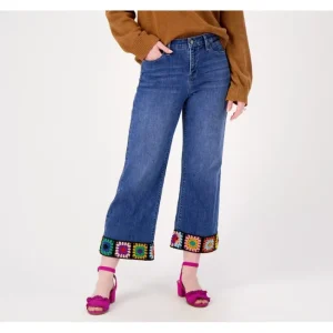 Fashion<Laurie Felt Daisy Denim Wide Leg w/ Crochet Hem - a world of fashionable women's clothing, including a wide selection of dresses and trendy accessories.