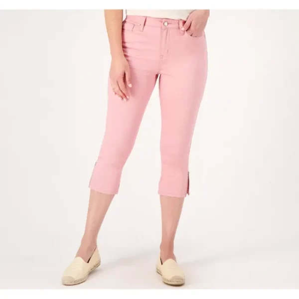 Shop All<Laurie Felt Regular Wave Denim 5- Pocket Capri w/ Ankle Zipper - a world of fashionable women's clothing, including a wide selection of dresses and trendy accessories.