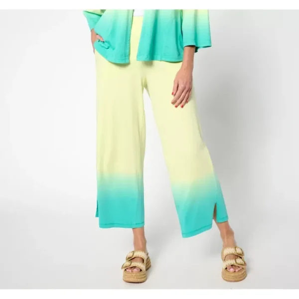 Fashion<LOGO by Lori Goldstein Beach to Street Dip Dye Crop Pants - a world of fashionable women's clothing, including a wide selection of dresses and trendy accessories.