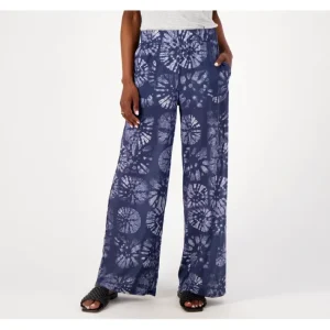 Fashion<LOGO by Lori Goldstein Beach to Street Regular Mesh Palazzo Pant - a world of fashionable women's clothing, including a wide selection of dresses and trendy accessories.