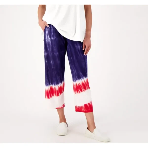 Fashion<LOGO by Lori Goldstein Cropped Wide Leg Pants - a world of fashionable women's clothing, including a wide selection of dresses and trendy accessories.