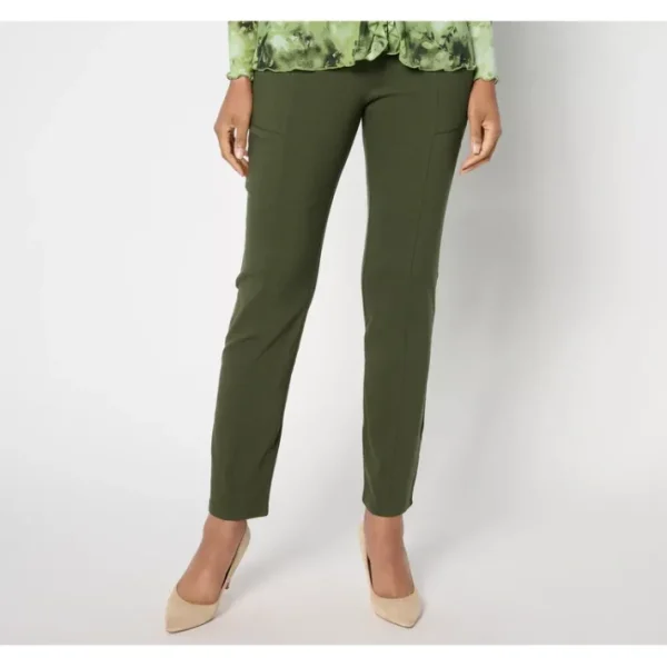Fashion<LOGO by Lori Goldstein Regular AnyWEAR Stretch Utility Pant - a world of fashionable women's clothing, including a wide selection of dresses and trendy accessories.