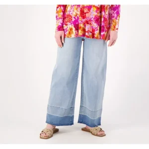 Fashion<LOGO by Lori Goldstein Tall Wide Leg Ankle Jeans - a world of fashionable women's clothing, including a wide selection of dresses and trendy accessories.