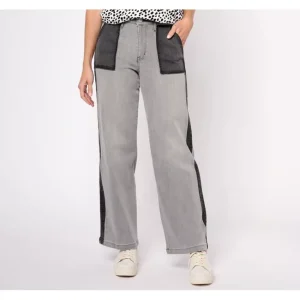 Fashion<LOGO by Lori Goldstein Tall Wide Leg Jeans - a world of fashionable women's clothing, including a wide selection of dresses and trendy accessories.