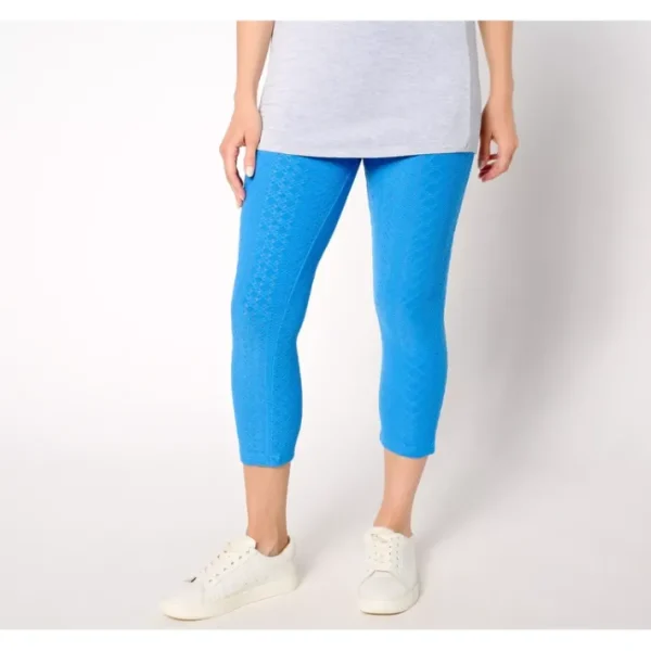 Shop All<LOGO Layers by Lori Goldstein Reg Stretch Lace Capri Leggings - a world of fashionable women's clothing, including a wide selection of dresses and trendy accessories.