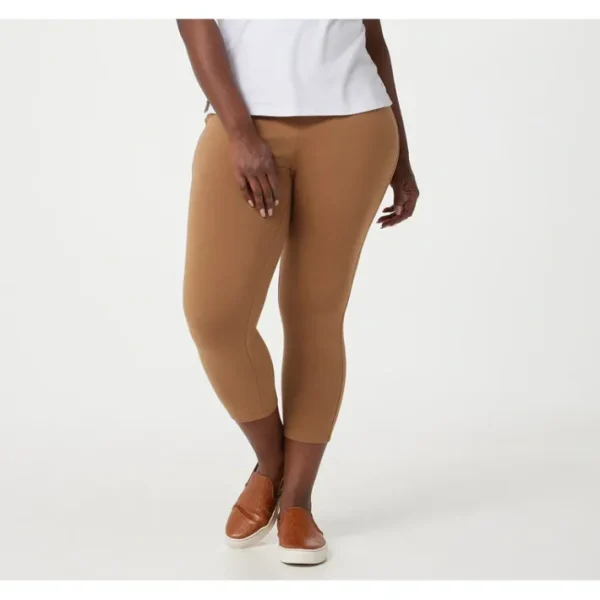 Shop All<LOGO Layers by Lori Goldstein Regular Cropped Leggings - a world of fashionable women's clothing, including a wide selection of dresses and trendy accessories.
