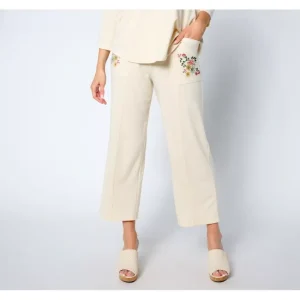 Fashion<LOGO Life by Lori Goldstein Pet Pull-On Wide Leg Pants - a world of fashionable women's clothing, including a wide selection of dresses and trendy accessories.