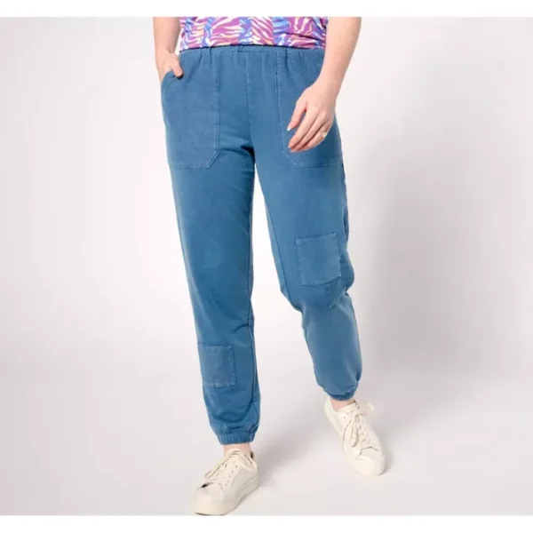 Shop All<LOGO Life by Lori Goldstein Reg. Pull On Joggers with Patches - a world of fashionable women's clothing, including a wide selection of dresses and trendy accessories.