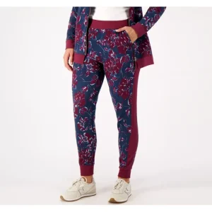 LOGO Lounge by Lori Goldstein Regular Floral Printed Joggers - a world of fashionable women's clothing, including a wide selection of dresses and trendy accessories.> Shoes