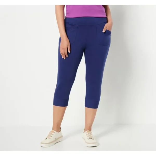 Shop All<LOGO Lounge by Lori Goldstein Regular French Terry Capri - a world of fashionable women's clothing, including a wide selection of dresses and trendy accessories.