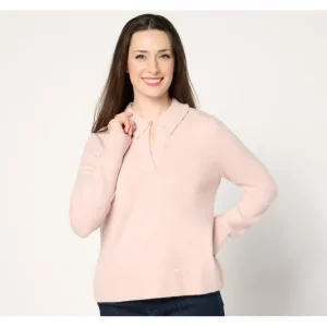 Me by Jennie Garth Sasha Sweater w/ Simulated Pearl Details - a world of fashionable women's clothing, including a wide selection of dresses and trendy accessories.> Dresses