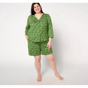 MUK LUKS 100% Cotton Button Down and Shorts Lounge Set - a world of fashionable women's clothing, including a wide selection of dresses and trendy accessories.> Dresses