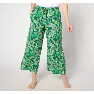 Fashion<MUK LUKS Dream Weave Wide Leg Cropped Lounge Pant - a world of fashionable women's clothing, including a wide selection of dresses and trendy accessories.