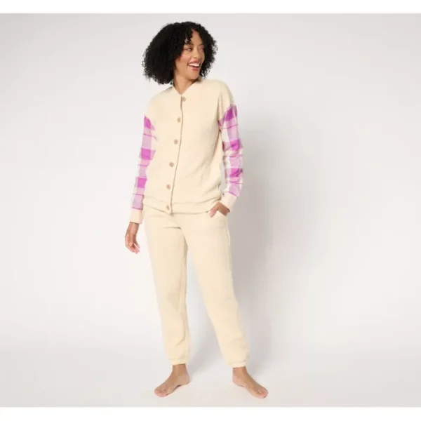 Shop All<MUK LUKS Quilted Knit Bomber Jacket Jogger Lounge Set - a world of fashionable women's clothing, including a wide selection of dresses and trendy accessories.