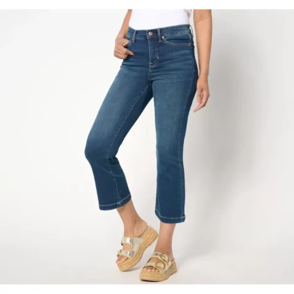Shop All<nicole by Nicole Miller Petite Dream Denim Flare Jean- Ind - a world of fashionable women's clothing, including a wide selection of dresses and trendy accessories.