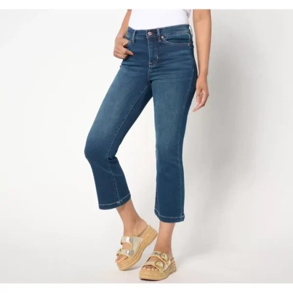 Shop All<nicole by Nicole Miller Regular Dream Denim Flare Jean - a world of fashionable women's clothing, including a wide selection of dresses and trendy accessories.