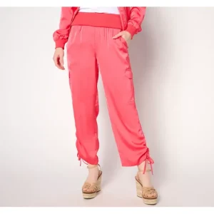 Fashion<nicole by Nicole Miller Regular Satin Ruched Pant - a world of fashionable women's clothing, including a wide selection of dresses and trendy accessories.