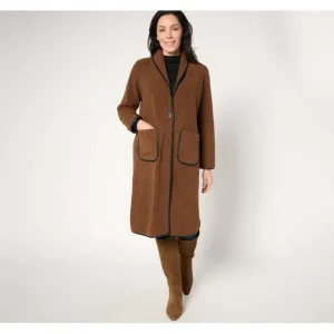 NIC+ZOE Trimmed Teddy Coat - a world of fashionable women's clothing, including a wide selection of dresses and trendy accessories.> Coats