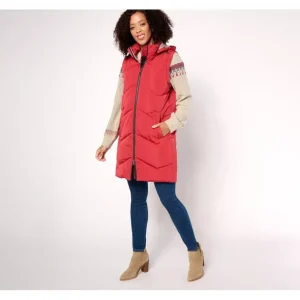 Nuage Petite Chevron Quilted Puffer Jacket with Removable Hood - a world of fashionable women's clothing, including a wide selection of dresses and trendy accessories.> Coats
