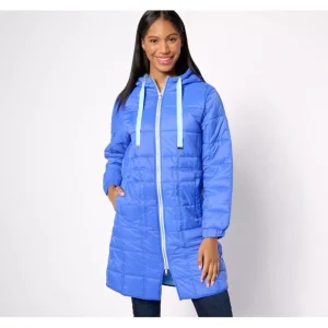 Nuage Square Quilted Coat with Side Snap Detail Hem - a world of fashionable women's clothing, including a wide selection of dresses and trendy accessories.> Coats