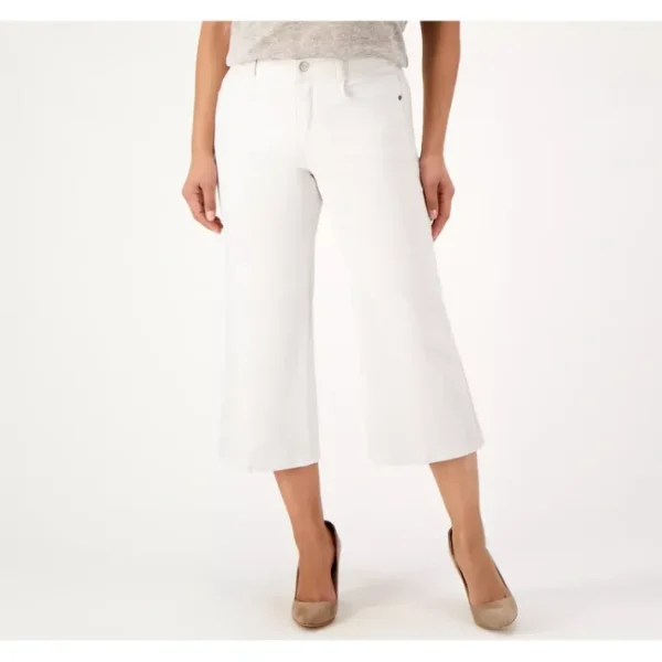 Fashion<NYDJ cool Embrace Wide Leg Denim Crop Jeans - Optic White - a world of fashionable women's clothing, including a wide selection of dresses and trendy accessories.