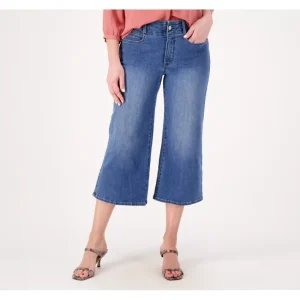 Fashion<NYDJ Cool Embrace Wide Leg Denim Crop Jeans- Compass - a world of fashionable women's clothing, including a wide selection of dresses and trendy accessories.