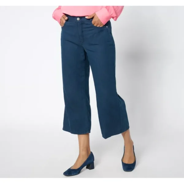 Fashion<NYDJ High Rise Brigitte Wide Leg Capri - Serendipity - a world of fashionable women's clothing, including a wide selection of dresses and trendy accessories.