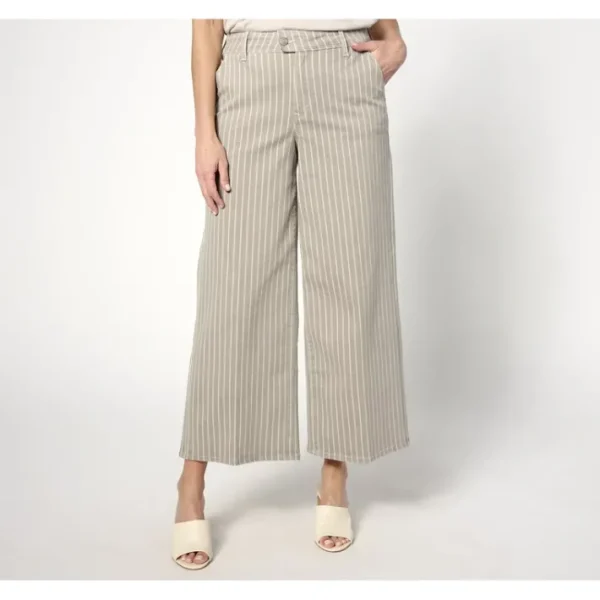 Fashion<NYDJ High Rise Mona Wide Leg Trouser w/ Tab- BoardwalkStripe - a world of fashionable women's clothing, including a wide selection of dresses and trendy accessories.
