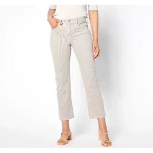 NYDJ Marilyn Ankle Stripe Jean -Sandbar Stripe - a world of fashionable women's clothing, including a wide selection of dresses and trendy accessories.> Shoes