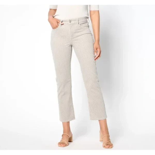 NYDJ Marilyn Ankle Stripe Jean -Sandbar Stripe - a world of fashionable women's clothing, including a wide selection of dresses and trendy accessories.> Shoes