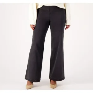 Fashion<NYDJ Sculpt Her Denim Pull-On Teresa Wide-Leg Jeans- Sierra - a world of fashionable women's clothing, including a wide selection of dresses and trendy accessories.