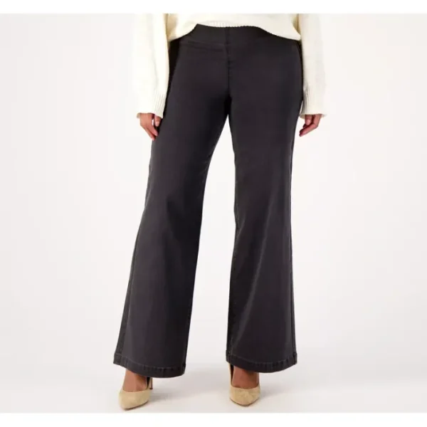 Fashion<NYDJ Sculpt Her Denim Pull-On Teresa Wide-Leg Jeans- Sierra - a world of fashionable women's clothing, including a wide selection of dresses and trendy accessories.
