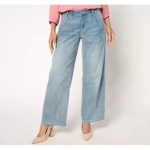 Fashion<NYDJ Teresa Wide Leg Ankle w/ Front Pleats - Indigo Stream - a world of fashionable women's clothing, including a wide selection of dresses and trendy accessories.