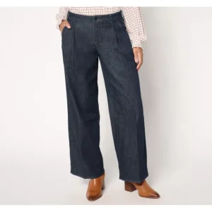 Fashion<NYDJ Teresa Wide Leg Ankle w/ Front Pleats - Rinse - a world of fashionable women's clothing, including a wide selection of dresses and trendy accessories.