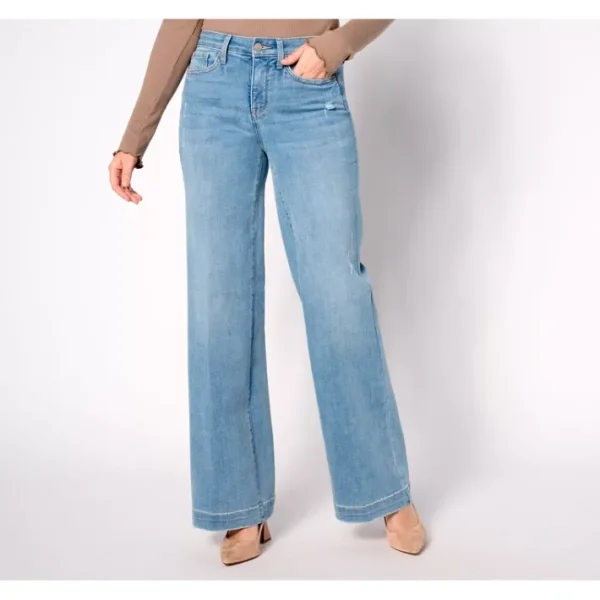 Fashion<NYDJ Teresa Wide Leg_Jeans- Lakefront - a world of fashionable women's clothing, including a wide selection of dresses and trendy accessories.