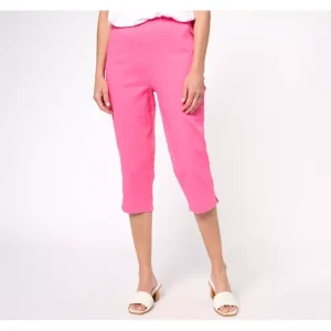 Fashion<Original Waist Stretch Petite Capri Pants w/ Pocket - a world of fashionable women's clothing, including a wide selection of dresses and trendy accessories.