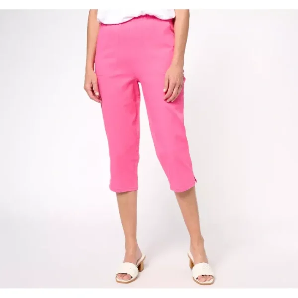 Fashion<Original Waist Stretch Petite Capri Pants w/ Pocket - a world of fashionable women's clothing, including a wide selection of dresses and trendy accessories.