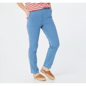Fashion<Original Waist Stretch Tall Pants w/ Side Pockets - a world of fashionable women's clothing, including a wide selection of dresses and trendy accessories.