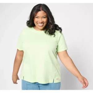 Fashion<Peace Love World Angled Side Seam Tee Shirt - a world of fashionable women's clothing, including a wide selection of dresses and trendy accessories.