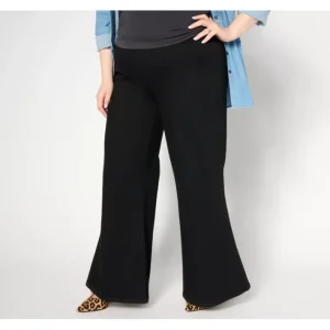 Fashion<Peace Love World Authentic Denim Petite Wide Leg Jeans - Black - a world of fashionable women's clothing, including a wide selection of dresses and trendy accessories.