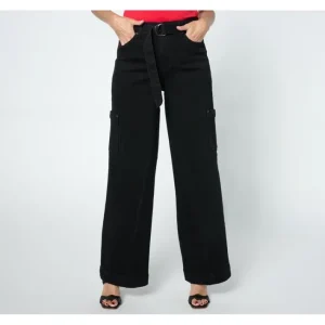 Fashion<Peace Love World Authentic Denim Regular Self Belt Jean-Black - a world of fashionable women's clothing, including a wide selection of dresses and trendy accessories.
