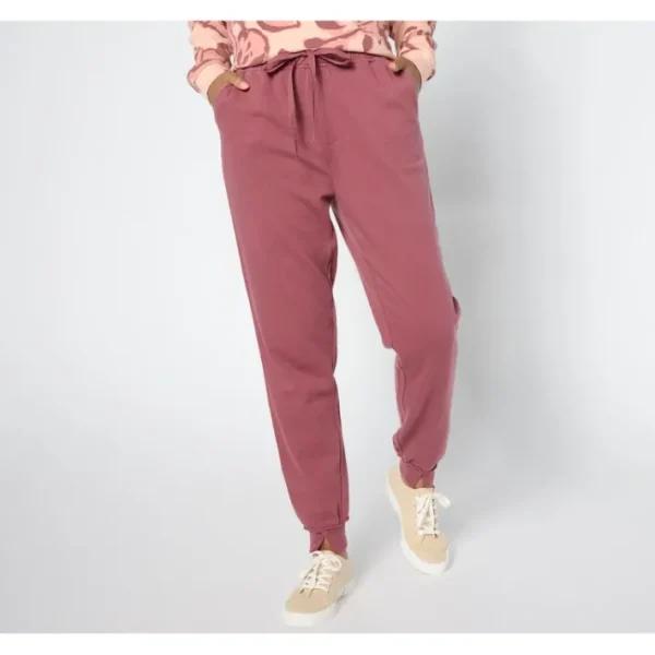 Shop All<Peace Love World Petite Mixed Media Split Hem Jogger - a world of fashionable women's clothing, including a wide selection of dresses and trendy accessories.
