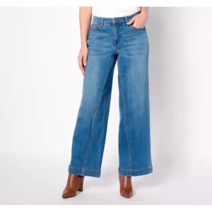 Fashion<Peace Love World Regular Forward Seam Wide-Leg Denim Jeans - a world of fashionable women's clothing, including a wide selection of dresses and trendy accessories.