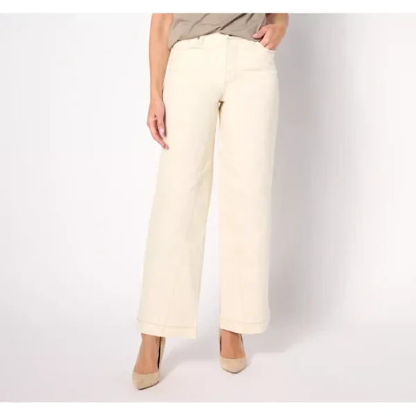 Fashion<Peace Love World Regular Forward Seam Wide-Leg Jeans - Natural - a world of fashionable women's clothing, including a wide selection of dresses and trendy accessories.