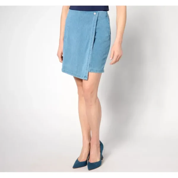 Fashion<Petite Comfy Knit Air Skort with Seaming Details - a world of fashionable women's clothing, including a wide selection of dresses and trendy accessories.